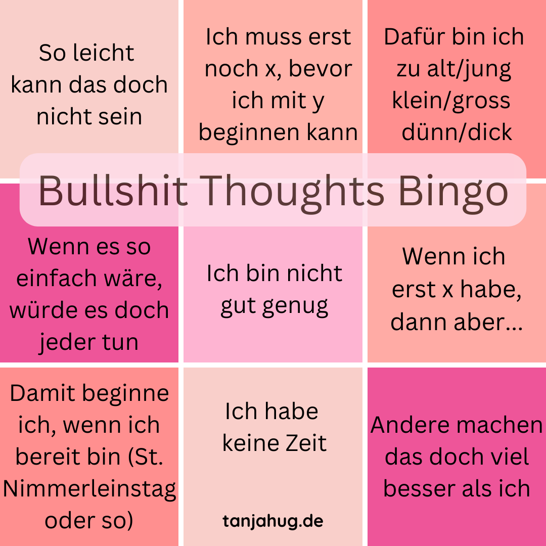 Bullshit Thoughts Bingo tanjahug.de